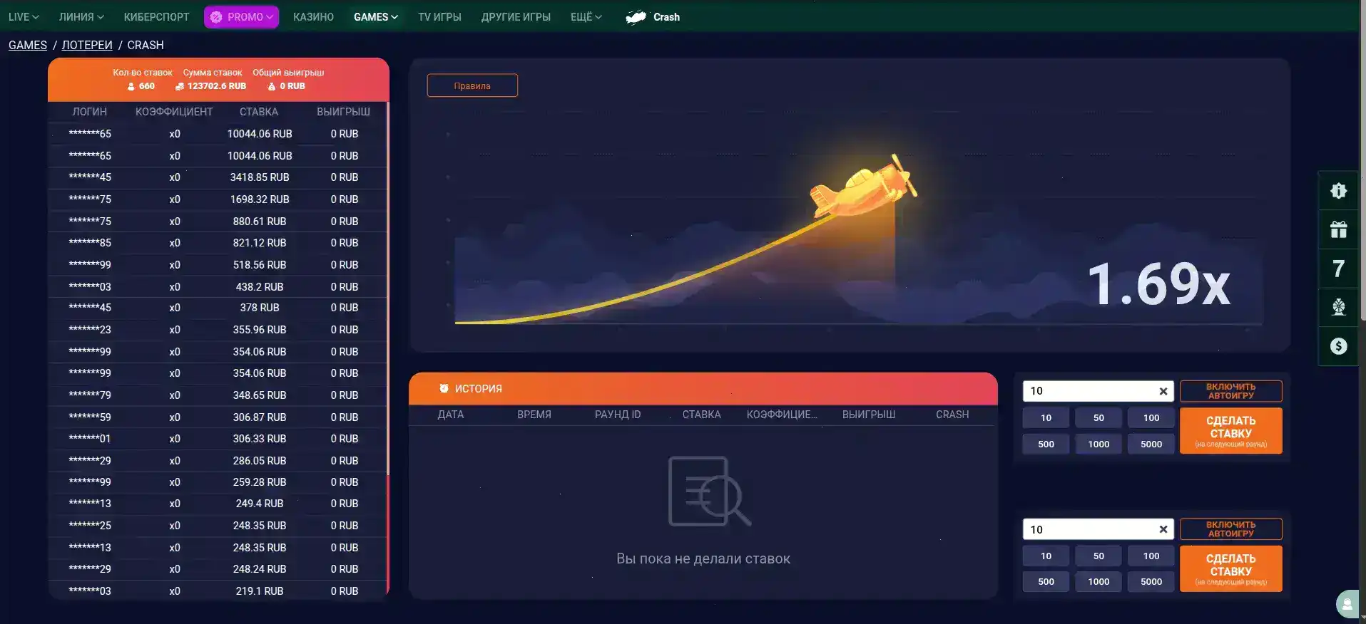 Мобильная версия Дэдди казино на телефоне